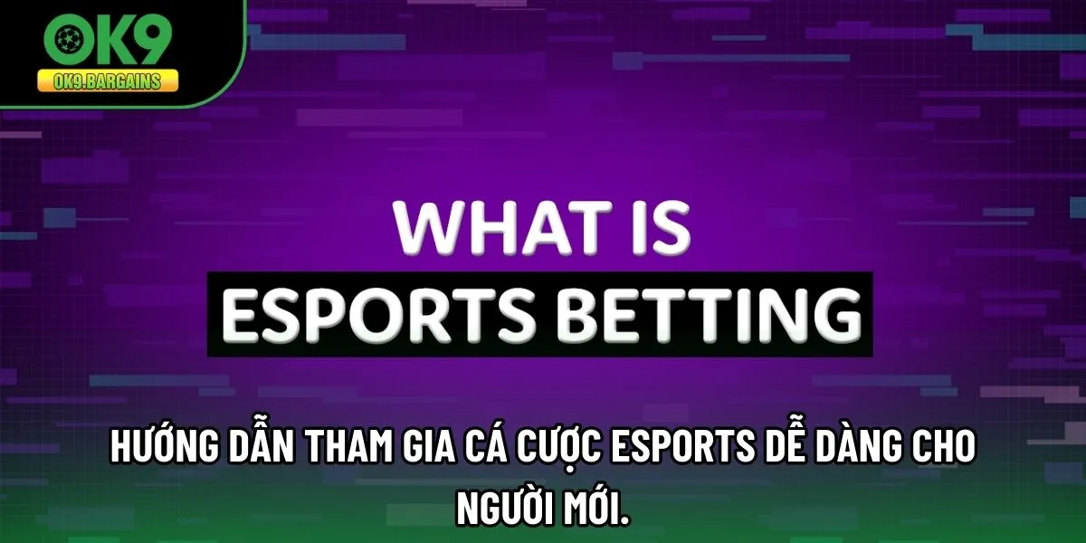Hướng dẫn tham gia Cá Cược Esports dễ dàng cho người mới